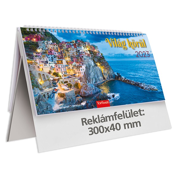 Asztali_naptar_kepes_TOPTIMER_T063_allo_feher_lapos_Vilag_korul_2023_-i703841.jpg