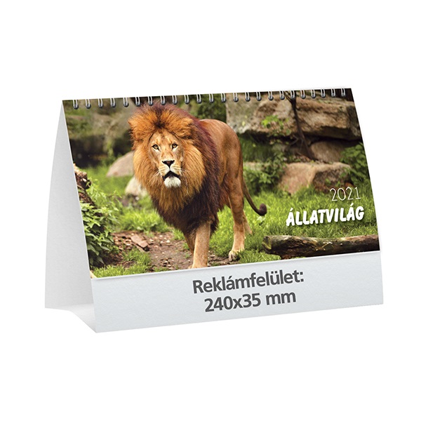 Asztali_naptar_kepes_TOPTIMER_T058_allo_feher_lapos_Allatvilag_2021-i543793.jpg