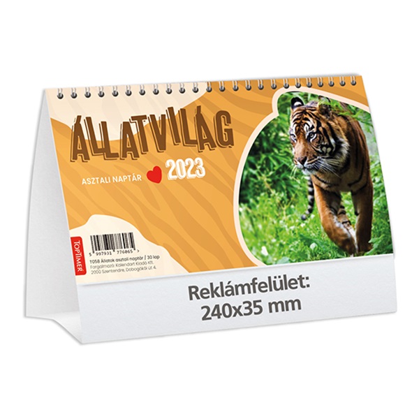 Asztali_naptar_kepes_TOPTIMER_T058_allo_feher_lapos_Allatvilag_2023_-i703856.jpg