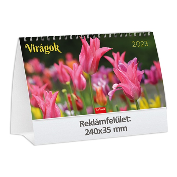 Asztali_naptar_kepes_TOPTIMER_T058_allo_feher_lapos_Viragok_2023_-i703861.jpg