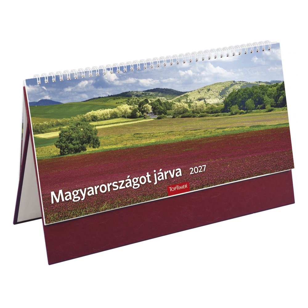 Asztali_naptar_kepes_TOPTIMER_T056_allo_feher_lapos_Magyarorszagot_jarva_bordo_2027-i2679063.jpg