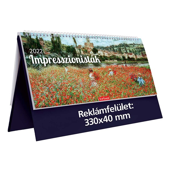 Asztali_naptar_kepes_TOPTIMER_T054_allo_feher_lapos_Impresszionistak_kek_2022_-i604598.jpg