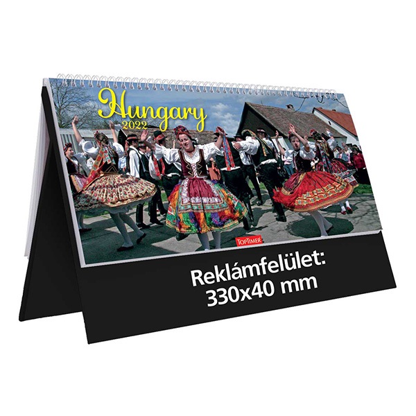 Asztali_naptar_kepes_TOPTIMER_T054_allo_feher_lapos_Hungary_fekete_2022_-i604613.jpg