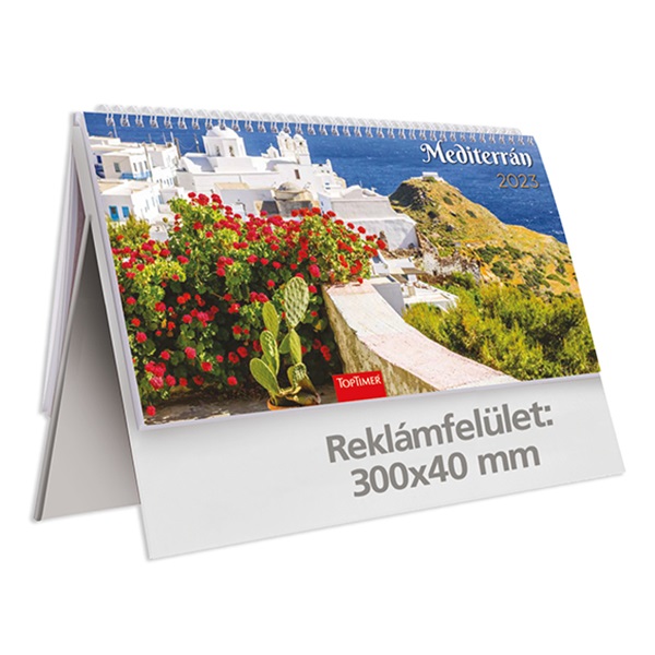 Asztali_naptar_kepes_TOPTIMER_T054_allo_feher_lapos_Mediterran_feher_papir_tablas_2023_-i704606.jpg