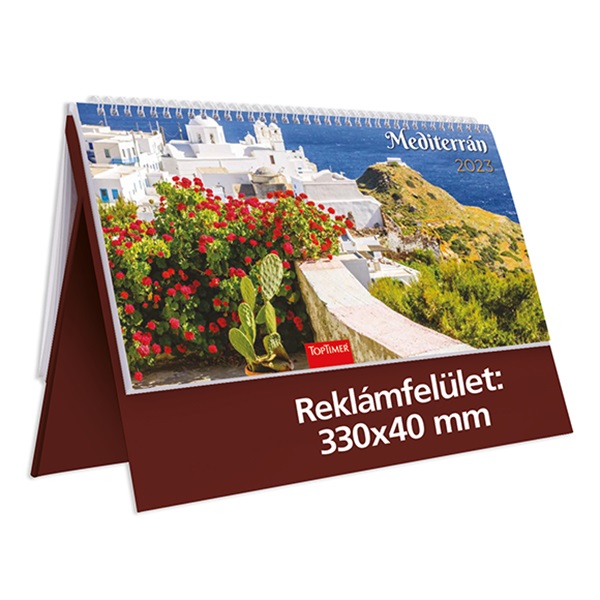 Asztali_naptar_kepes_TOPTIMER_T054_allo_feher_lapos_Mediterran_bordo_2023_-i704616.jpg