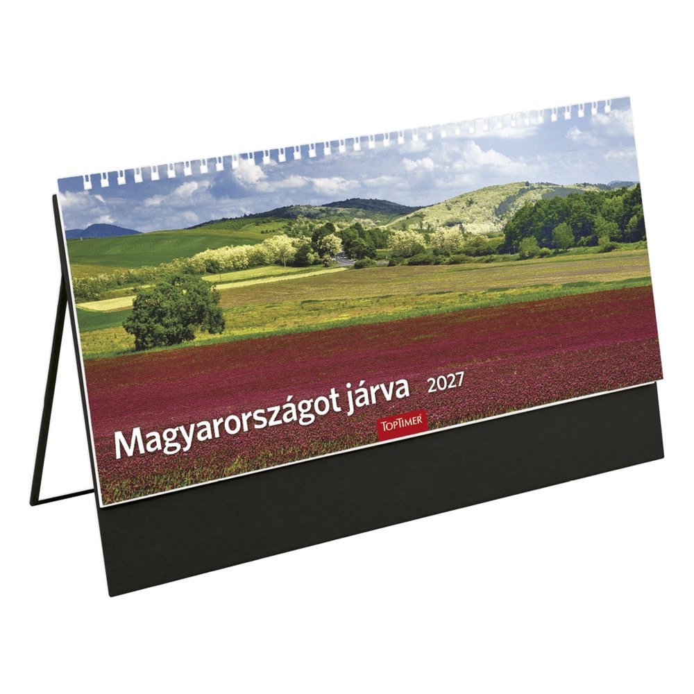 Asztali_naptar_kepes_TOPTIMER_T056_allo_feher_lapos_Magyarorszagot_jarva_fekete_2027-i2679019.jpg