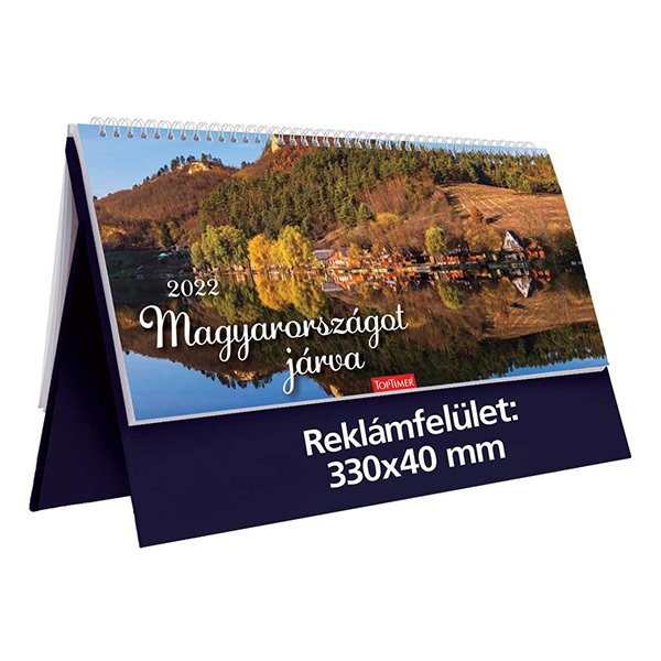 Asztali_naptar_kepes_TOPTIMER_T056_allo_feher_lapos_Magyarorszagot_jarva_kek_2022_-i604568.jpg