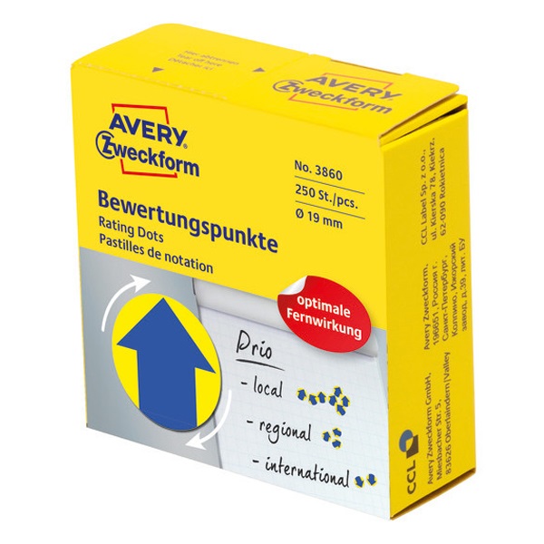 Etikett_AVERY_3860_ontapado_jelolopont_adagolo_dobozban_kek_nyil_sarga_alpon_mintas_19mm_250_jelolopont_doboz-i662025.jpg