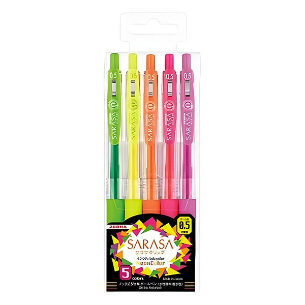 Zselestoll_keszlet_ZEBRA_Sarasa_Clip_neon_nyomogombos_5_db_os_0_5_mm-i696260.jpg