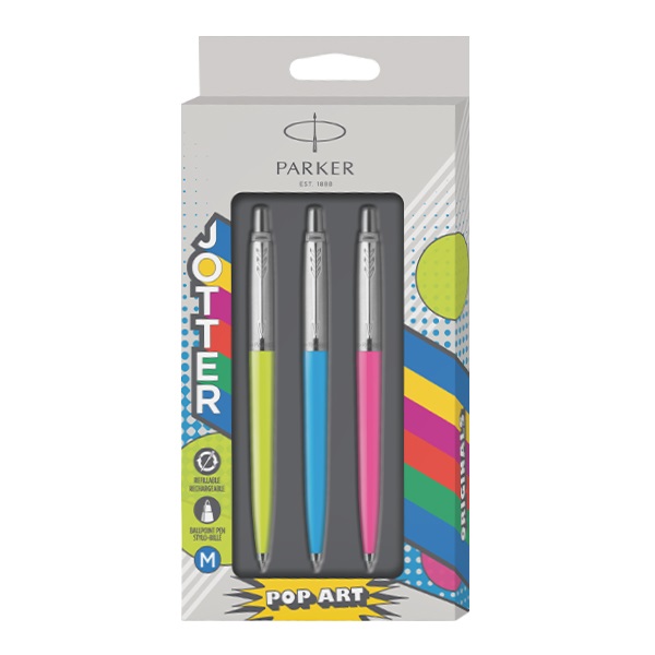 Golyostoll_PARKER_Royal_Jotter_pop_art_trio_limesky_bluepink-i718550.jpg