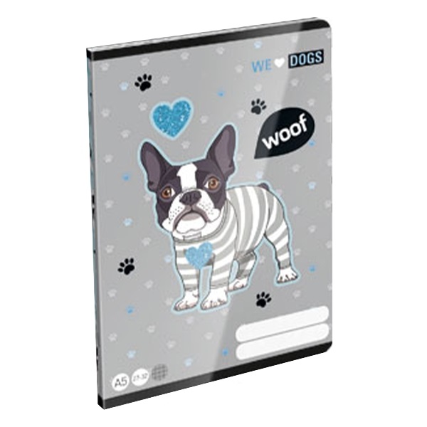 Fuzet_LIZZY_CARD_A_5_40_lapos_kockas_We_Love_Dogs_Woof-i737965.jpg