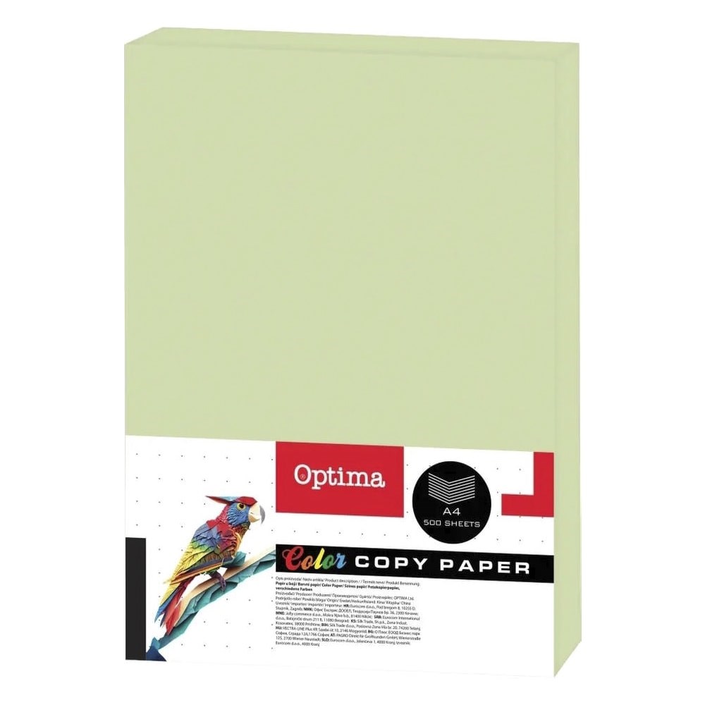 Fénymásolópapír színes OPTIMA A/4 80 g pasztell zöld 500 ív/csomag