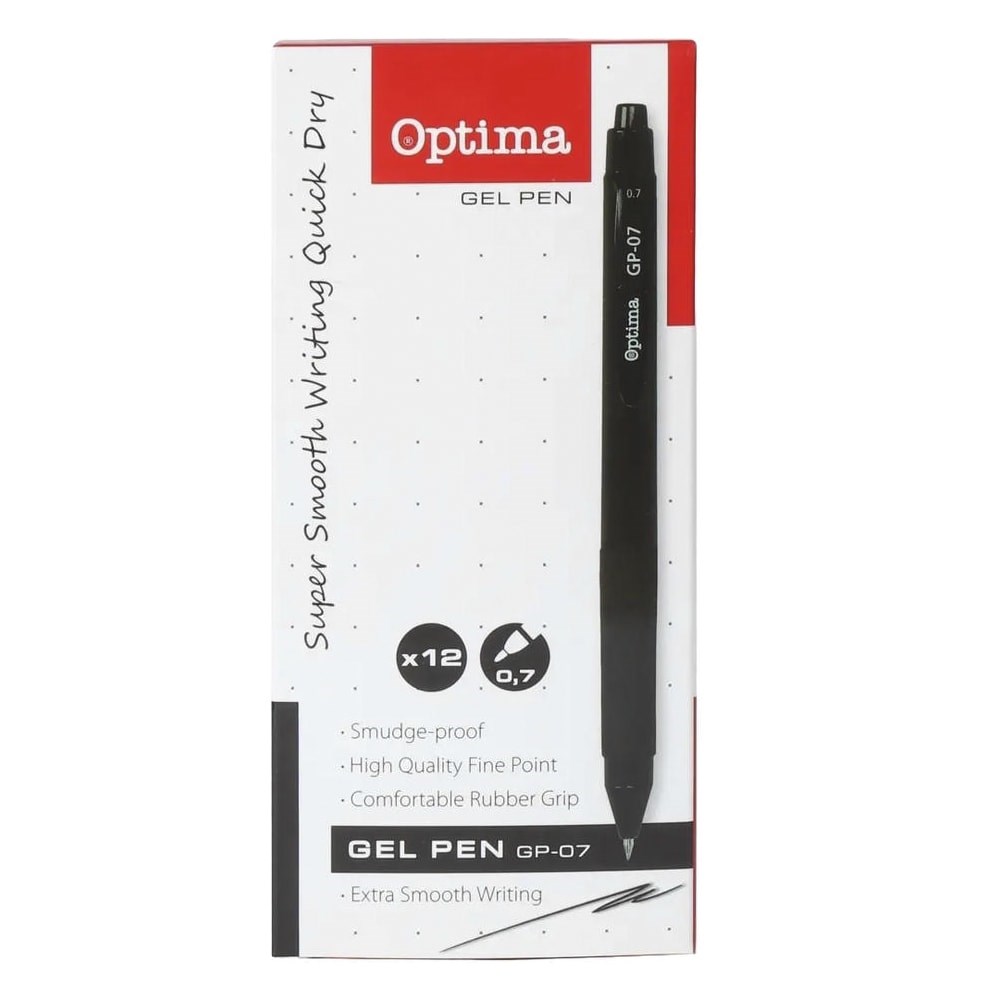 Zseléstoll OPTIMA GP-07 0,7mm fekete