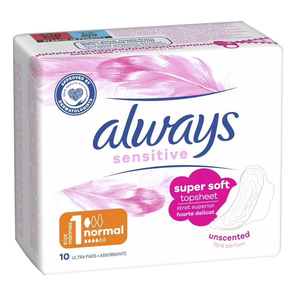 Egészségügyi betét ALWAYS Sensitive ultra normál+ 10 darabos