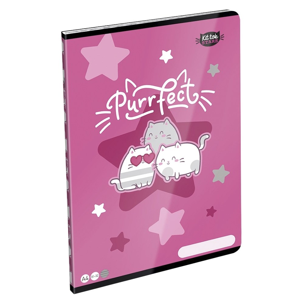 Füzet vonalas LIZZYSULI A/4 32 lapos 81-32 Kittok Stars Purrfect