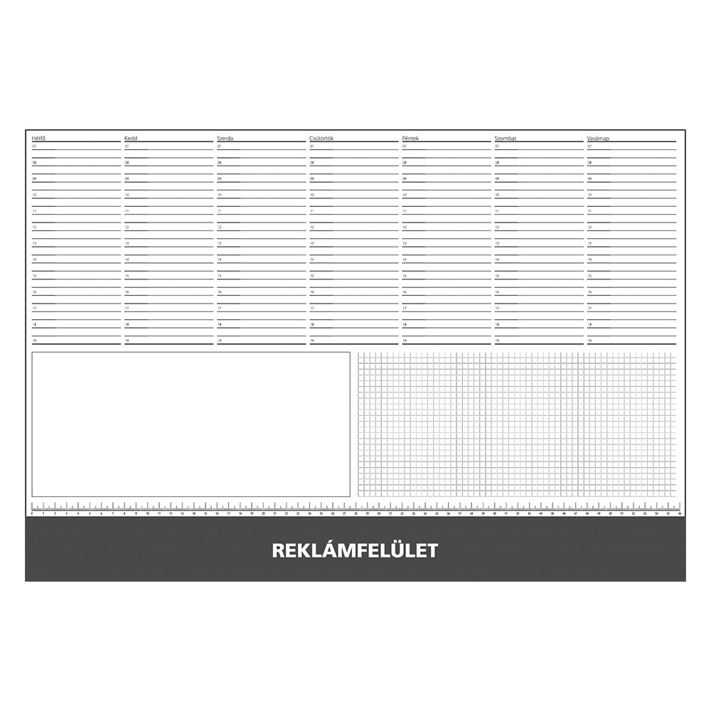 Íróalj REALSYSTEM 7141 570x390mm fekete