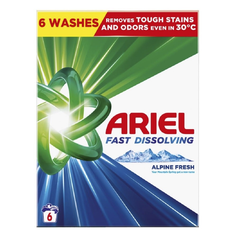 Mosópor ARIEL Alpine fresh 6 mosás 330 g