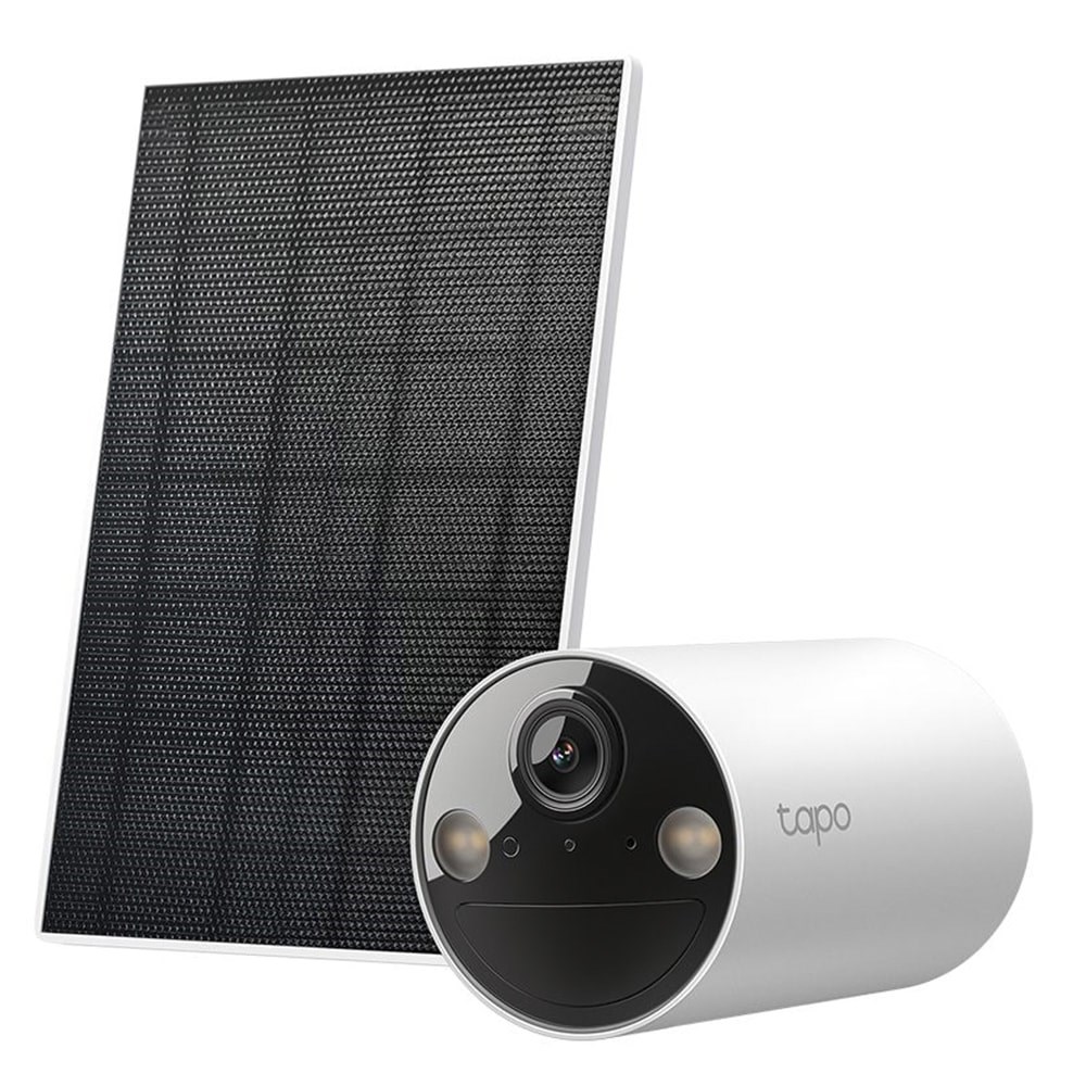 Biztonsági kamera TP-LINK Tapo C410 KIT 1296p kültéri IP65 akkumulátoros napelemes éjjellátó mikrofon fehér