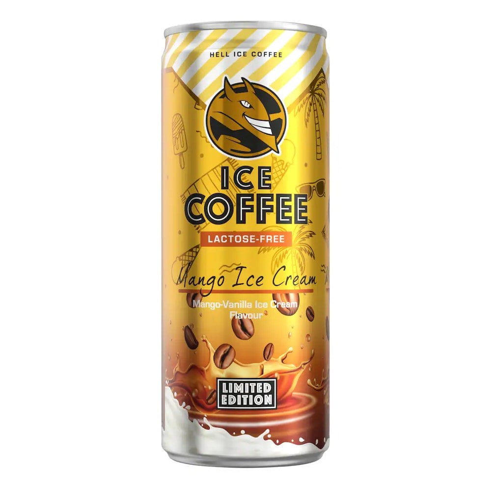 Kávés tej HELL Energy Coffee Mango Ice Cream 250ml