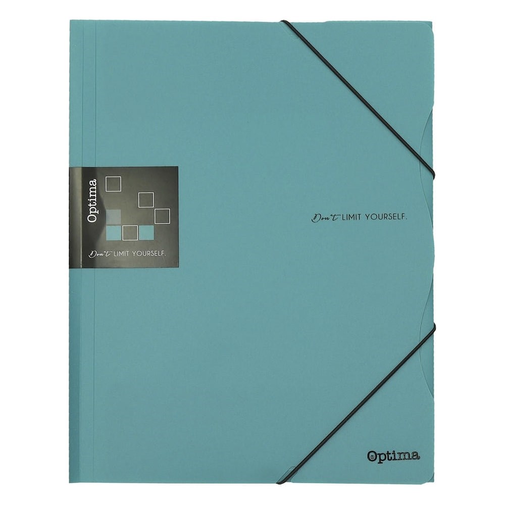 Gumis mappa OPTIMA Office A/4 PP kék