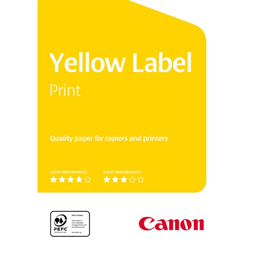 Fénymásolópapír CANON Yellow Label Print A/4 80 gr 500 ív/csomag