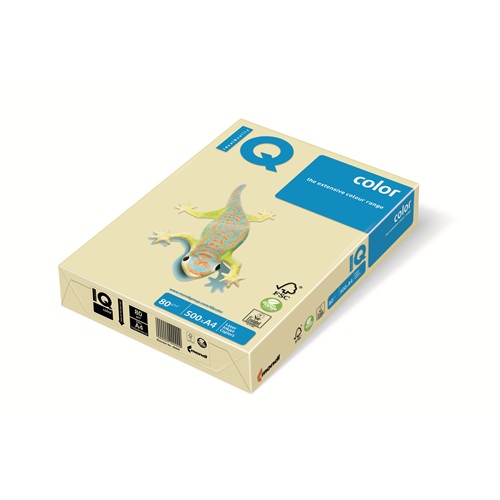 Fénymásolópapír színes IQ Color A/4 80 gr pasztel krém CR20 500 ív/csomag