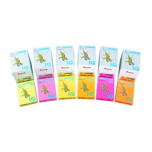 Fénymásolópapír színes IQ Color A/4 80 gr intenzív mix IRB  5x50 ív/csomag