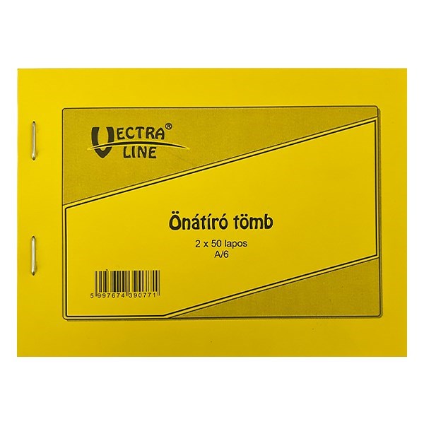 Önátírótömb VECTRALINE A/6 fekvő 50x2 lapos
