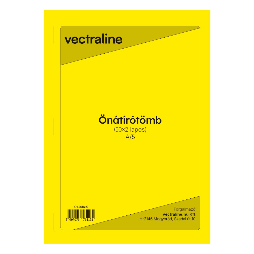 Önátírótömb VECTRALINE A/5 álló 50x2 lapos
