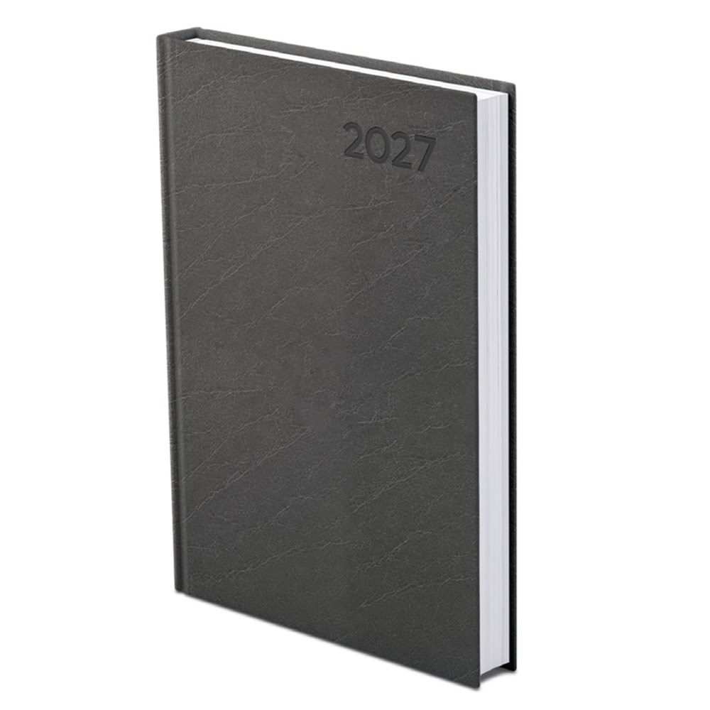 Határidőnapló A/5 napi fekete műbőr 2027