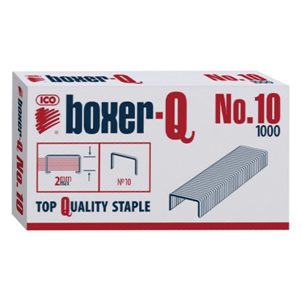 Tűzőkapocs BOXER Q No.10 1000 darabos