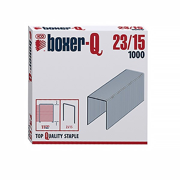 Tűzőkapocs BOXER Q 23/15 1000 darabos