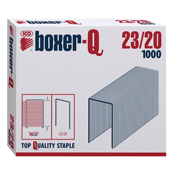 Tűzőkapocs BOXER-Q 23/20 1000 darabos