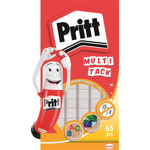 Gyurmaragasztó HENKEL Pritt Multi Tack fehér 65 kocka/csomag