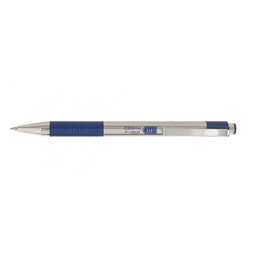 Golyóstoll ZEBRA F-301 fém tollbetéttel kék