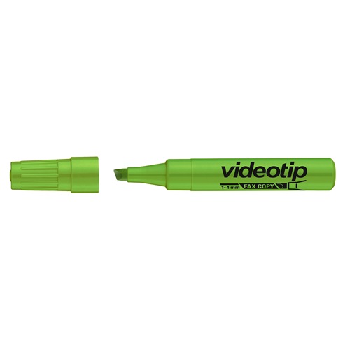 Szövegkiemelő ICO Videotip zöld 1-4mm