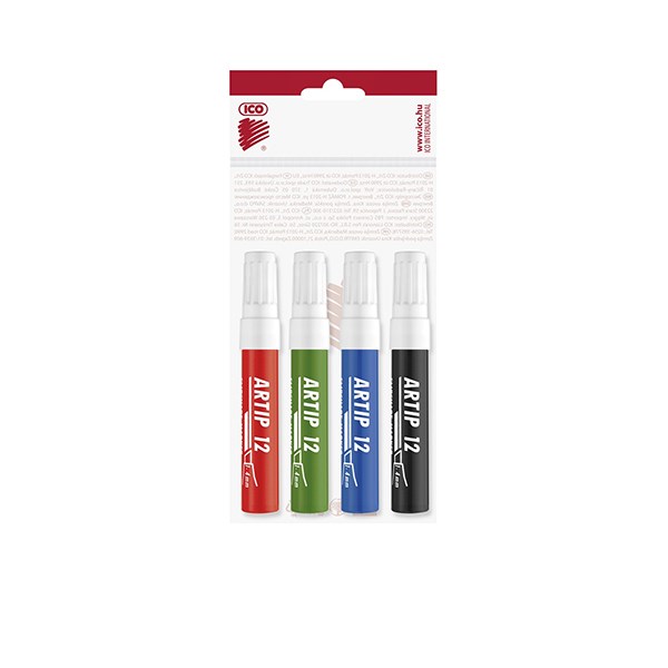 Flipchart marker ICO Artip 12 vágott 1-4mm 4 darabos