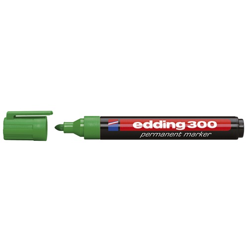 Alkoholos marker EDDING 300 kerek zöld