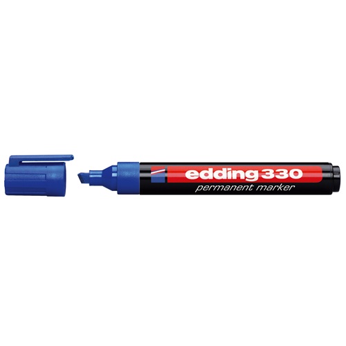 Alkoholos marker EDDING 330 vágott kék