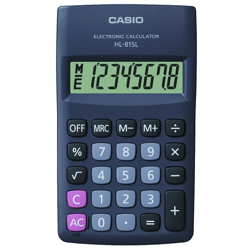 Számológép zseb CASIO HL-815L BK 8 digit