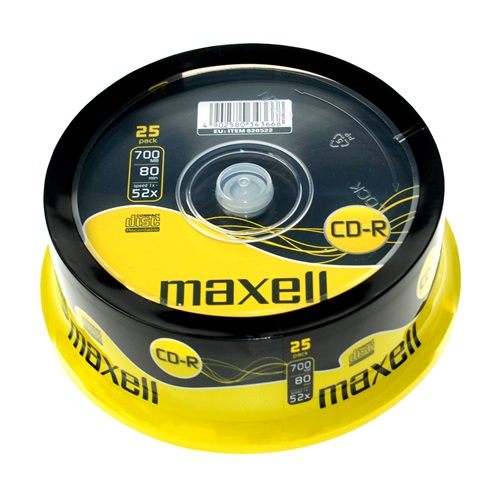 Írható CD MAXELL 700MB 25 db/henger