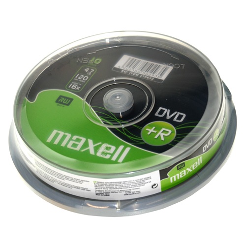 Írható DVD+R MAXELL 4,7GB 10 db/henger