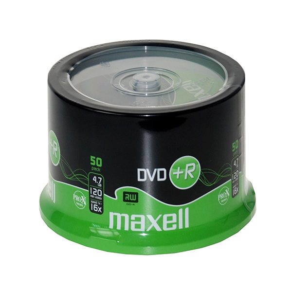 Írható DVD+R MAXELL 4,7GB 50 db/henger