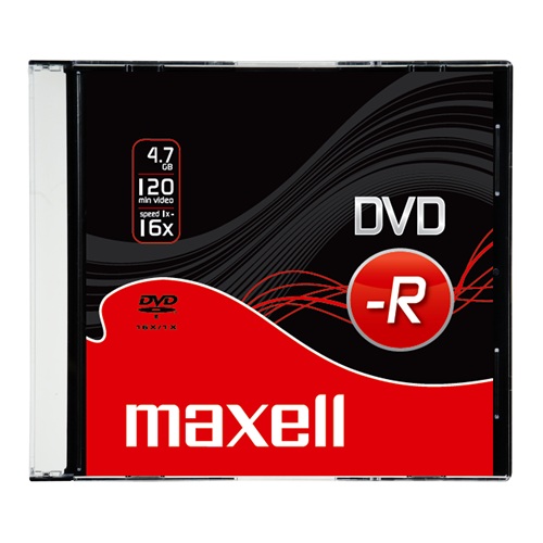 Írható DVD-R MAXELL 4,7GB slim tok