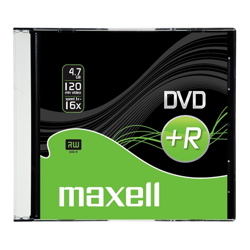 Írható DVD+R MAXELL 4,7GB slim tok
