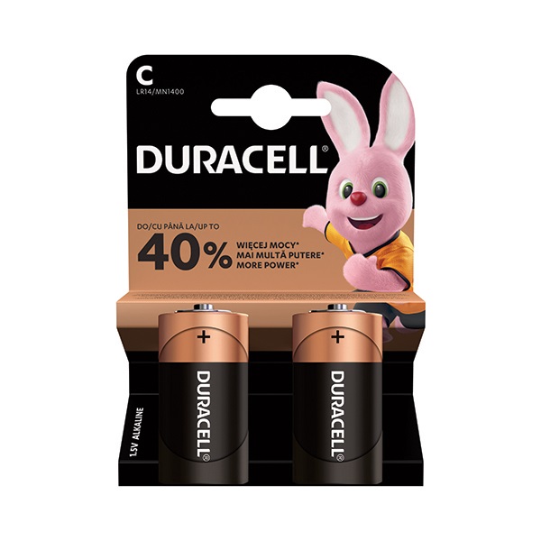 Elem baby DURACELL Basic MN1400 C 2-es