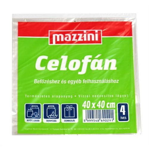 Celofán MAZZINI 4 ív 40x40 cm