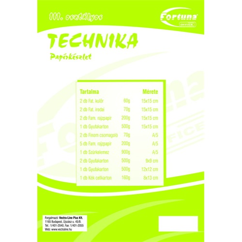 Technika csomag III.oszt