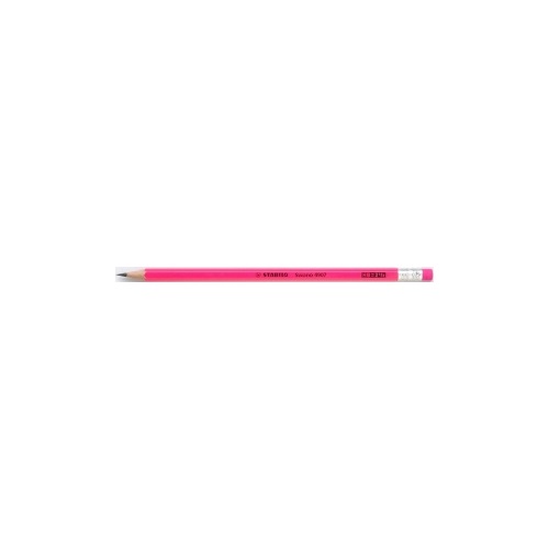 Grafitceruza STABILO Swano 4907 HB hatszögletű radíros neon rózsaszín