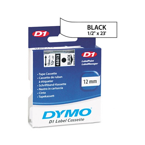 Feliratozó szalag DYMO D1 12mm x 7m fehér alapon fekete írásszín